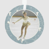 Gewoon een meisje dat houdt van Jezus & Schaatsen  Ornament (achterkant)