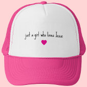 Gewoon een meisje dat houdt van Jezus Trucker Hat Pet