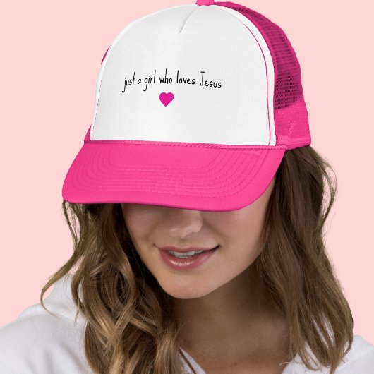 Gewoon een meisje dat houdt van Jezus Trucker Hat Trucker Pet