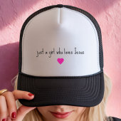 Gewoon een meisje dat houdt van Jezus Trucker Hat Trucker Pet