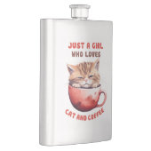 Gewoon een meisje dat houdt van katten en koffie ( flacon (Rechts)