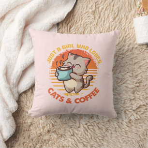Gewoon een meisje dat houdt van katten en koffie kussen