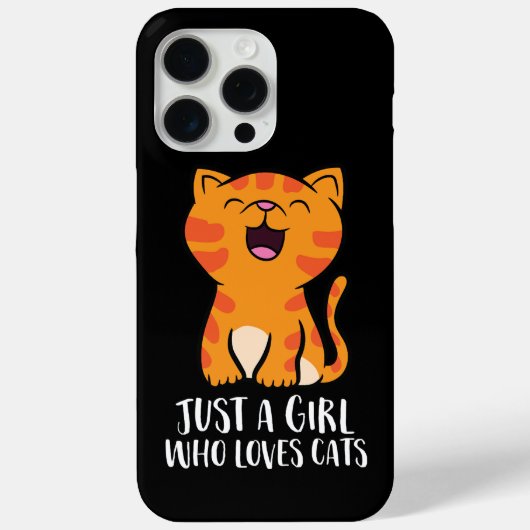 Gewoon een meisje dat houdt van katten Pullover Case-Mate iPhone Case (Achterkant)