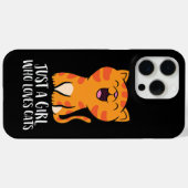 Gewoon een meisje dat houdt van katten Pullover Case-Mate iPhone Case (Achterkant (horizontaal))