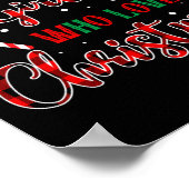 Gewoon een meisje dat houdt van kerst grappige ker poster (Hoek)