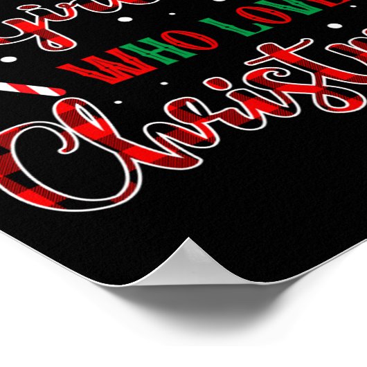 Gewoon een meisje dat houdt van kerst grappige ker poster (Hoek)