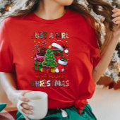 Gewoon een meisje dat houdt van kerst T-shirt