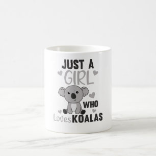 Gewoon een meisje dat houdt van Koalas Cute Koala  Koffiemok