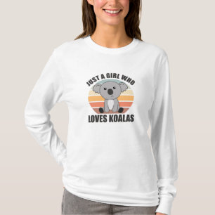 Gewoon een meisje dat houdt van Koalas Cute Koala T-shirt
