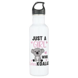 Gewoon een meisje dat houdt van Koalas Cute Koala  Waterfles