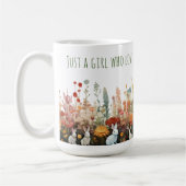 Gewoon een meisje dat houdt van konijnen en wilde  koffiemok (Links)