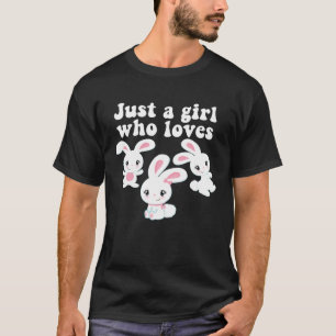 GEWOON EEN MEISJE DAT HOUDT VAN KONIJNTJES paashaa T-shirt
