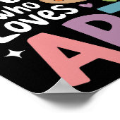 Gewoon een meisje dat houdt van kunst Schattige te Poster (Hoek)