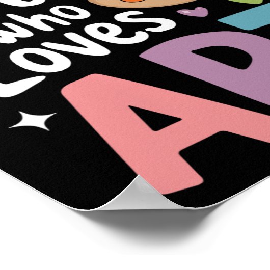 Gewoon een meisje dat houdt van kunst Schattige te Poster (Hoek)