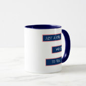 Gewoon een meisje dat houdt van lezen mok (Voorkant rechts)