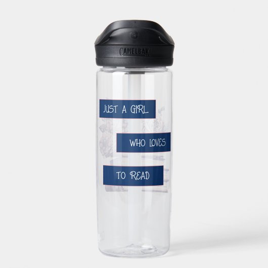 Gewoon een meisje dat houdt van lezen waterfles (Achterkant)