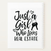 Gewoon een meisje dat houdt van onroerend goed pla planner (Achterkant)