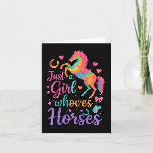 Gewoon een meisje dat houdt van paarden cadeaus ri kaart
