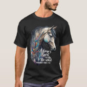 Gewoon een meisje dat houdt van paarden Co. Vrouwe T-shirt (Voorkant)