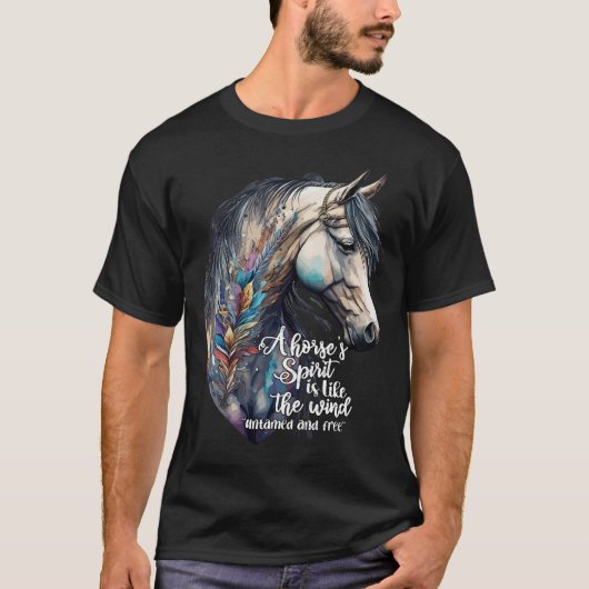 Gewoon een meisje dat houdt van paarden Co. Vrouwe T-shirt (Voorkant)