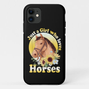 Gewoon een meisje dat houdt van paardrijden meisje Case-Mate iPhone case
