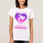 Gewoon een meisje dat houdt van Pankration Heart S T-shirt (Voorkant)