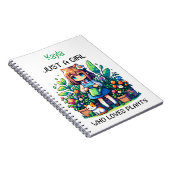 Gewoon een meisje dat houdt van Planten gepersonal Notitieboek (Rechterzijde)