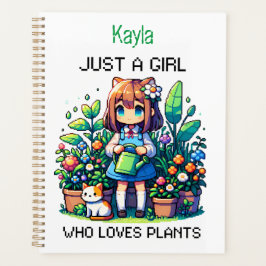 Gewoon een meisje dat houdt van Planten gepersonal Planner