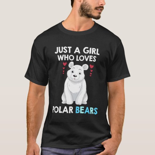 Gewoon een meisje dat houdt van Polar Beren Shirt  (Voorkant)