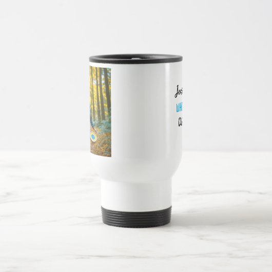 Gewoon een meisje dat houdt van schijfgolf reisbeker (Center)