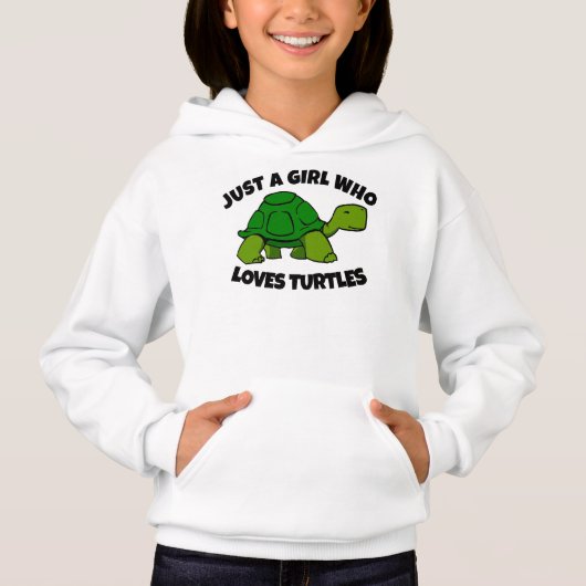 GEWOON EEN MEISJE DAT HOUDT VAN SCHILDPADDEN MEISJ (Voorkant)