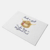 Gewoon een meisje dat houdt van Schotse Highland K Deurmat (Schuin)