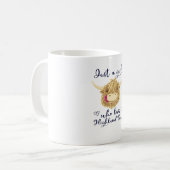 Gewoon een meisje dat houdt van Schotse Highland K Koffiemok (Voorkant links)
