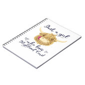 Gewoon een meisje dat houdt van Schotse Highland K Notitieboek (Linkerzijde)