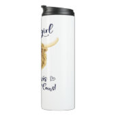 Gewoon een meisje dat houdt van Schotse Highland K Thermosbeker (Geroteerd rechts)