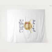 Gewoon een meisje dat houdt van Schotse Highland K Wandkleed (Voorkant (horizontaal))