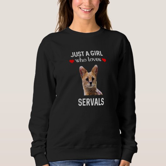 Gewoon een meisje dat houdt van servals Tshirt (Voorkant)