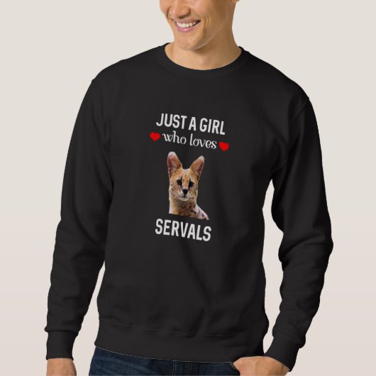 Gewoon een meisje dat houdt van servals Tshirt (Voorkant)