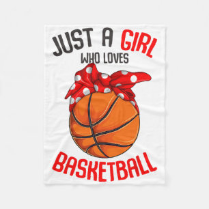 Gewoon een meisje dat houdt van Sketll meisje Kind Fleece Deken