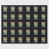 Gewoon een meisje dat houdt van taco's en margarit cadeaupapier (Vlak)