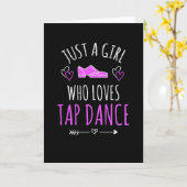 Gewoon een meisje dat houdt van tapdanscadeaus tap kaart (Gele Bloem)