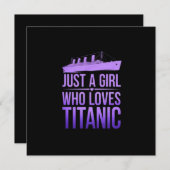 Gewoon een meisje dat houdt van Titanic Perfect vo Kaart (Voorkant / Achterkant)