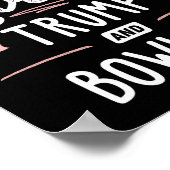 Gewoon een meisje dat houdt van Trump en bowling c Poster (Hoek)