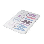 Gewoon een meisje dat houdt van winter Schattigee Badmat (Gekanteld)