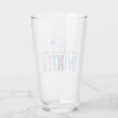Gewoon een meisje dat houdt van winter Schattigee  Glas (Achterkant)