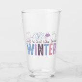 Gewoon een meisje dat houdt van winter Schattigee  Glas