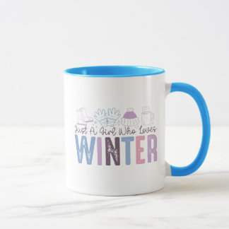Gewoon een meisje dat houdt van winter Schattigee  Mok