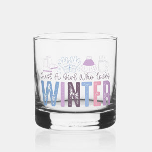 Gewoon een meisje dat houdt van winter Schattigee  Whisky Glas