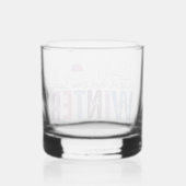 Gewoon een meisje dat houdt van winter Schattigee  Whisky Glas (Achterkant)