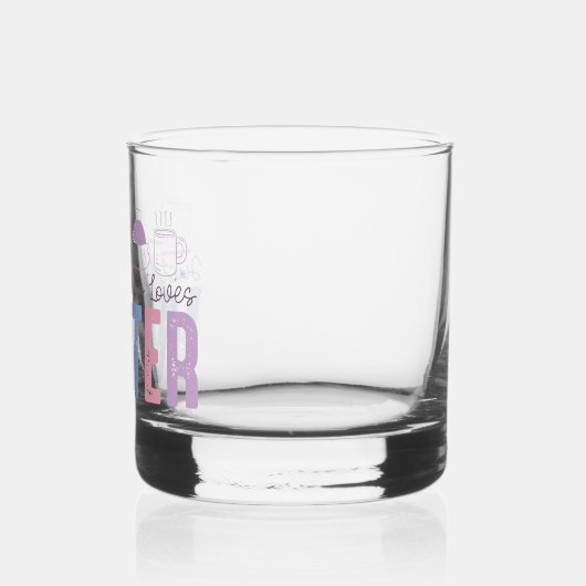 Gewoon een meisje dat houdt van winter Schattigee  Whisky Glas (Links)